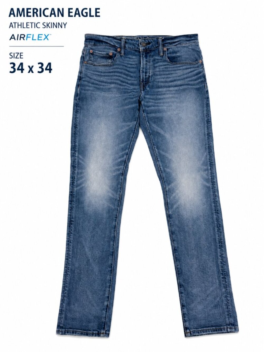 🔥 American Eagle AirFlex Athletic Skinny Jeans 34x34